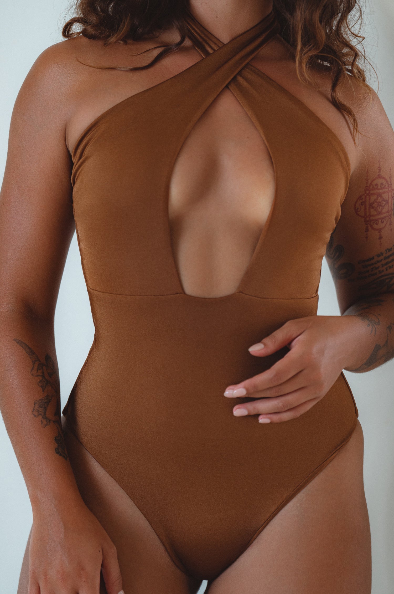 Iliana Cross-Over One Piece Swimsuit-5