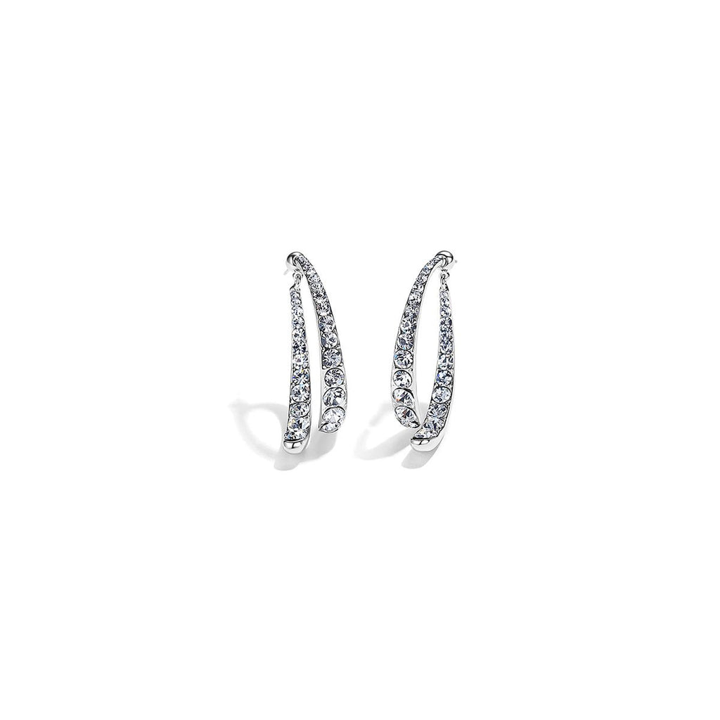 Bright Fishtail Silver Earrings